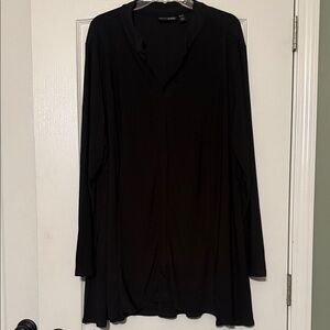Attitudes By Renee Black Long Sleeve Blouse Size 3X